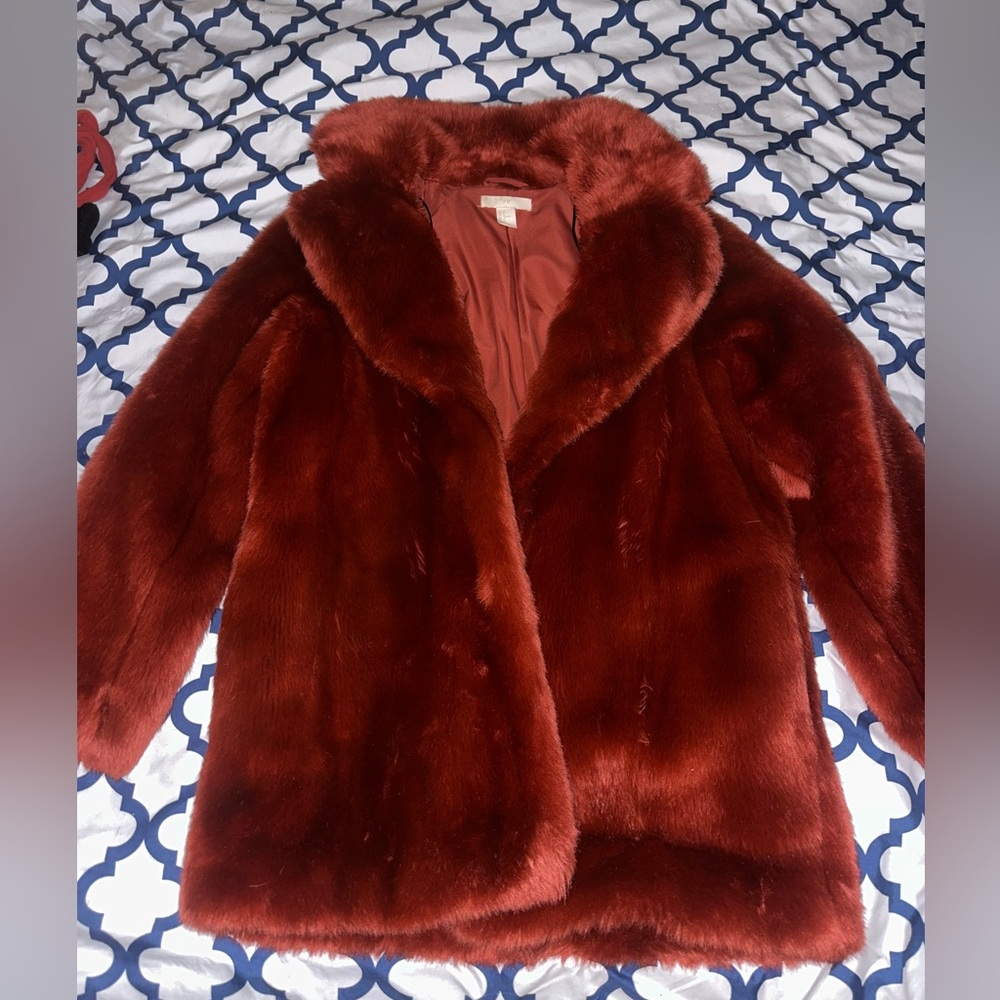 Faux fur coat